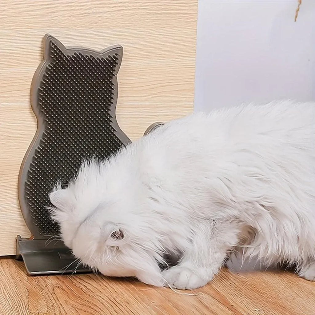 Fixed Tease Cat Scrubber Massage Brush Scratching Toy