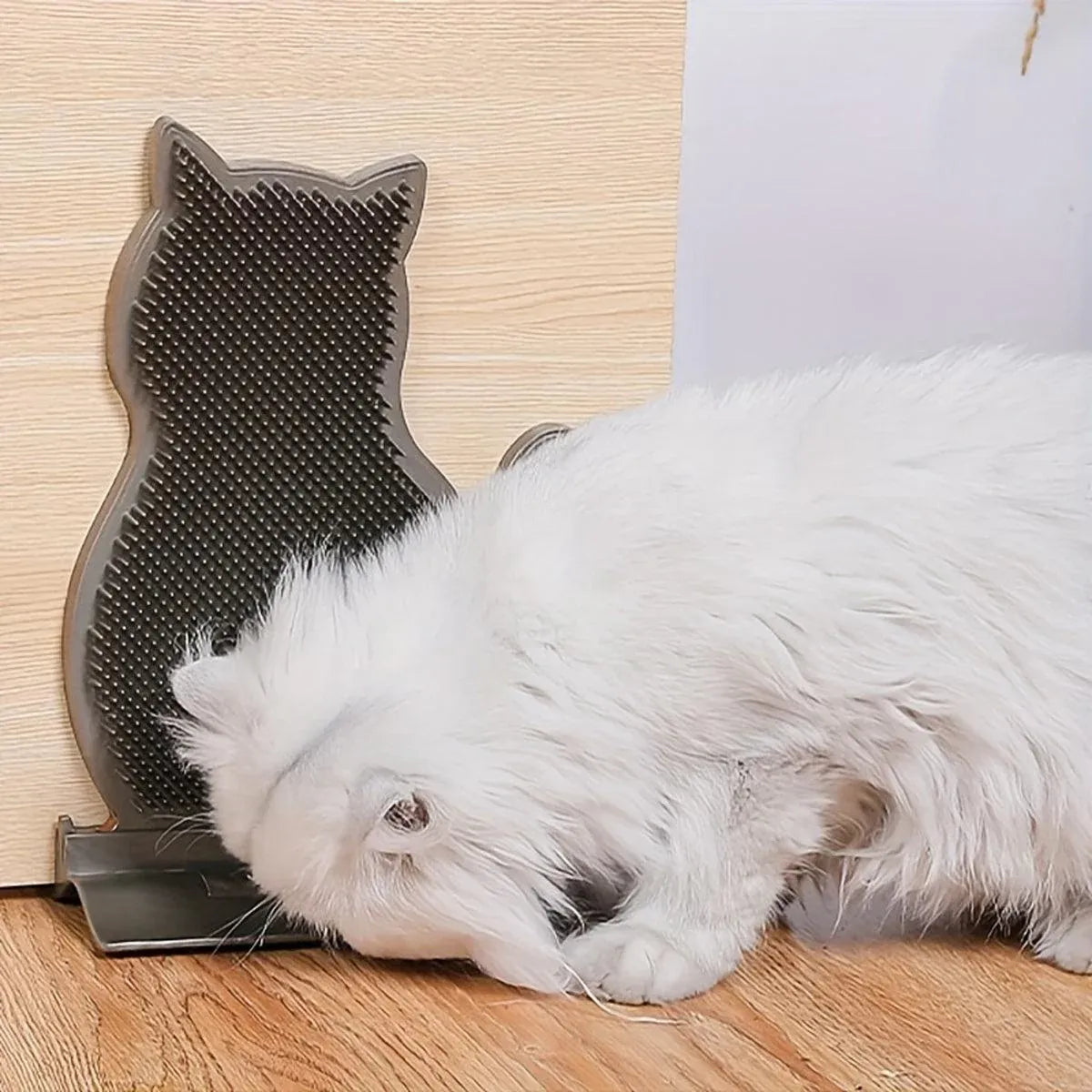 Fixed Tease Cat Scrubber Massage Brush Scratching Toy