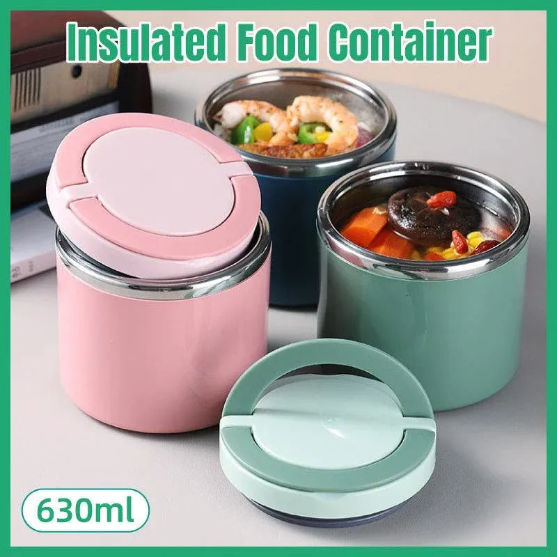 Stainless Steel Insulated Lunch Box Bento Box Thermal Food Container