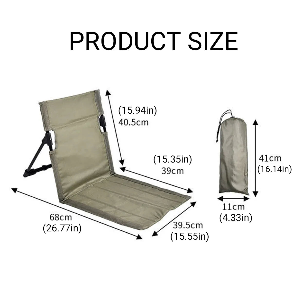 Outdoor Folding Beach Garden Lounge Chair Portable Lawn Chair