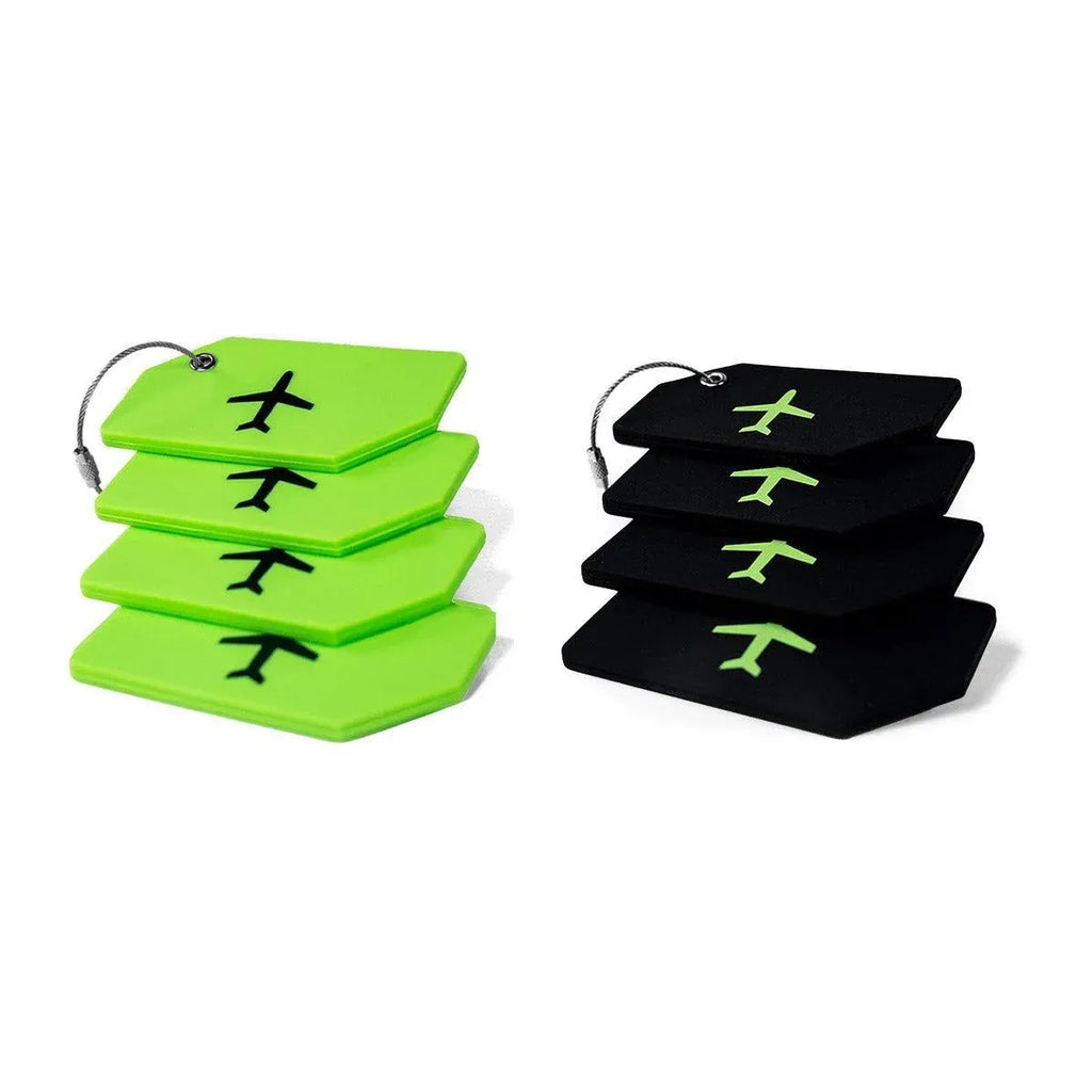 5PCS High-Quality Silicone Luggage Tags Name Address Boarding