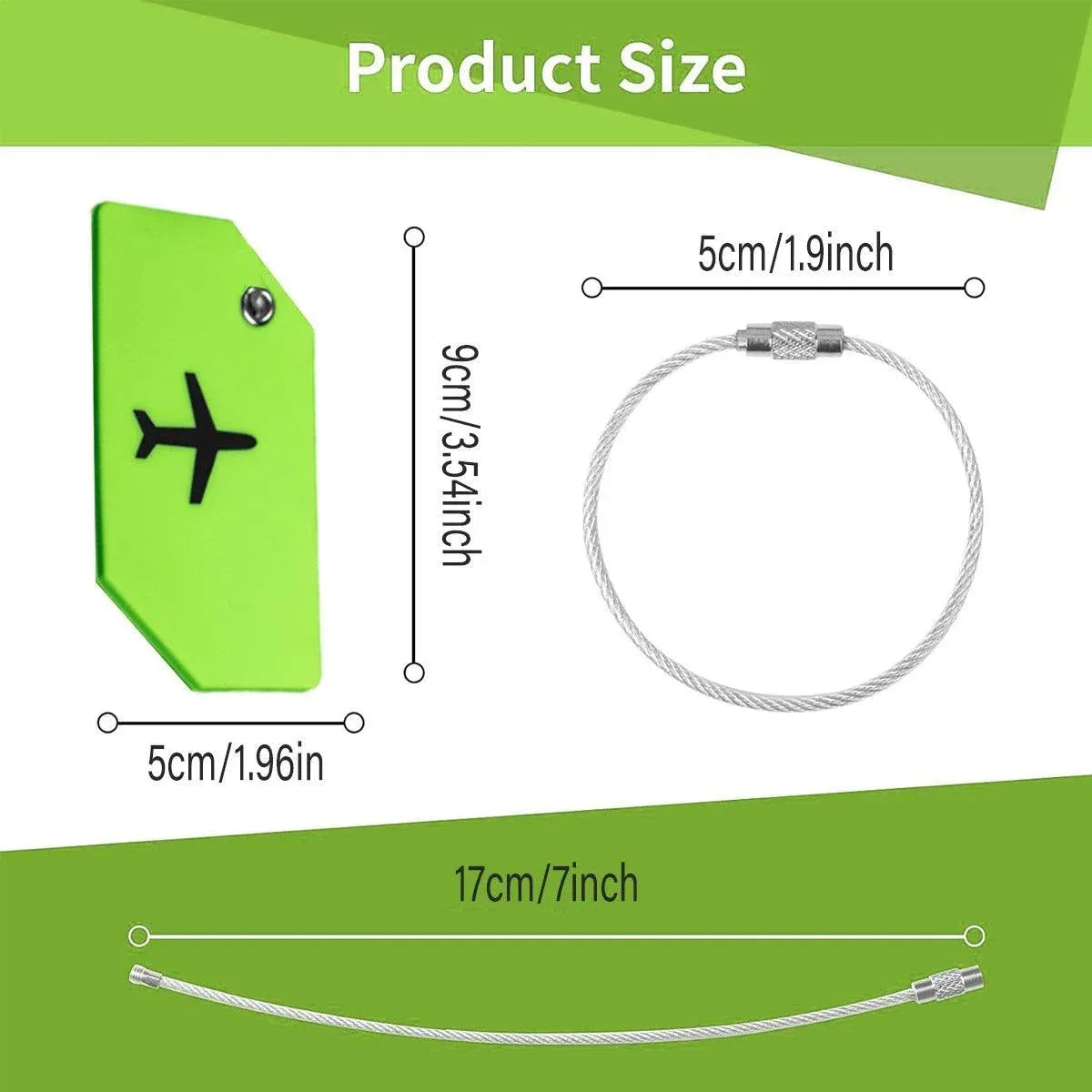 5PCS High-Quality Silicone Luggage Tags Name Address Boarding