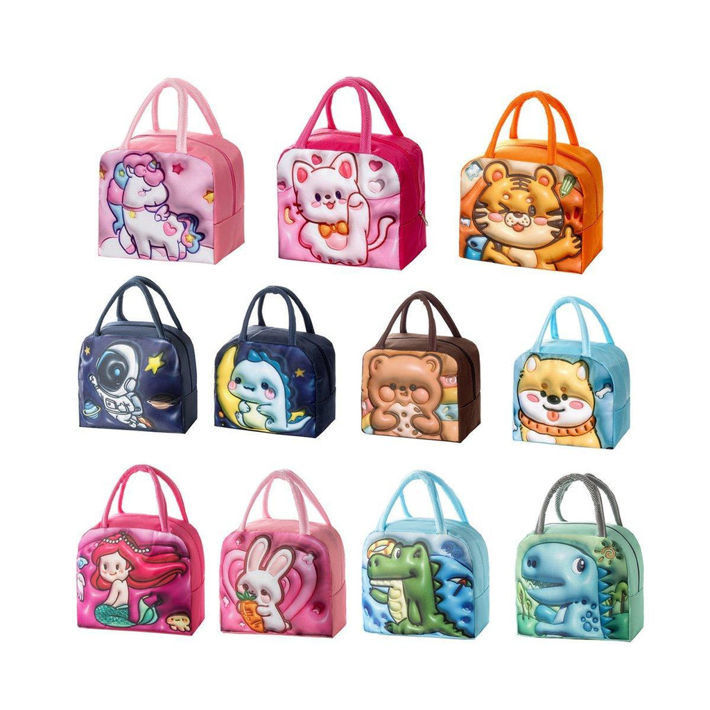 3D Cartoon Insulated Lunch Bag, 23 x 13 x 19 cm
