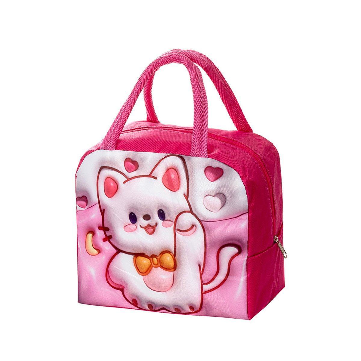 3D Cartoon Insulated Lunch Bag, 23 x 13 x 19 cm