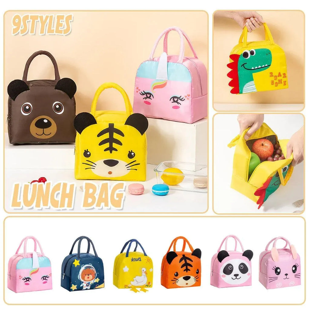 3D Cartoon Insulated Bento Lunch Bag, 23 x 19 x 14 cm