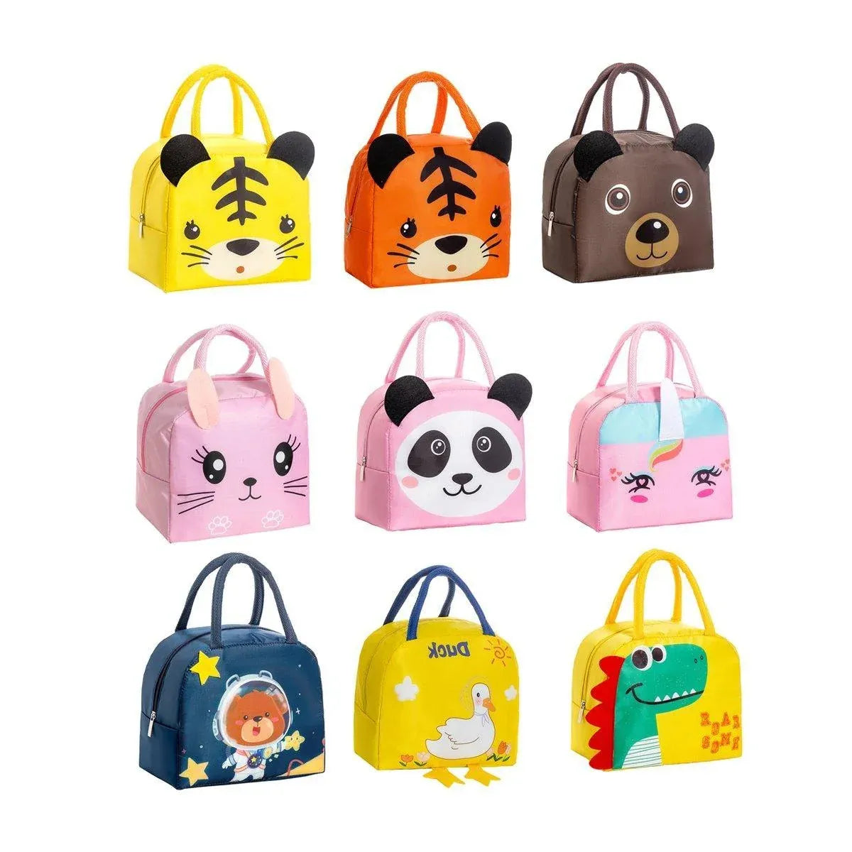 3D Cartoon Insulated Bento Lunch Bag, 23 x 19 x 14 cm