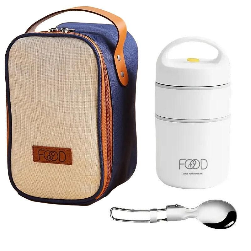3PCS Insulated Lunch Box Soup Container Portable Breakfast Food