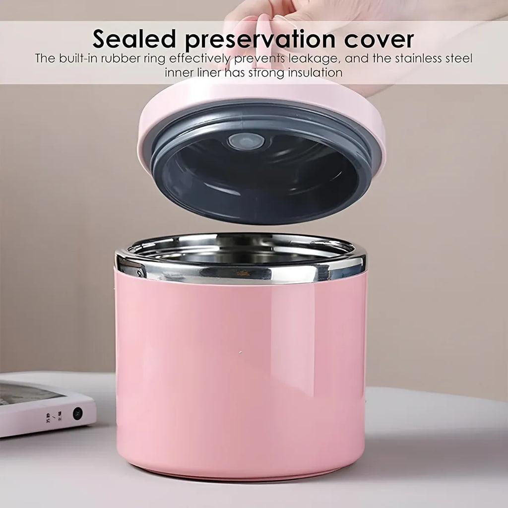 Stainless Steel Insulated Lunch Box, Green, 1 Litre