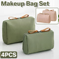Waterproof Nylon Makeup Bag Set, 4 Pieces