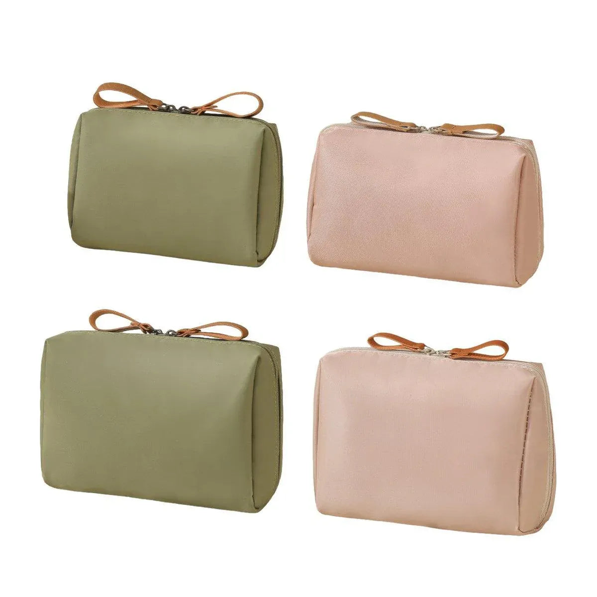 Waterproof Nylon Makeup Bag Set, 4 Pieces
