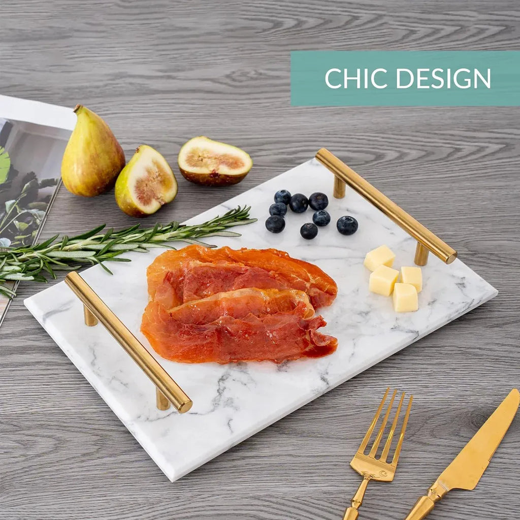 Natural Marble Display Tray, 30 x 20 cm