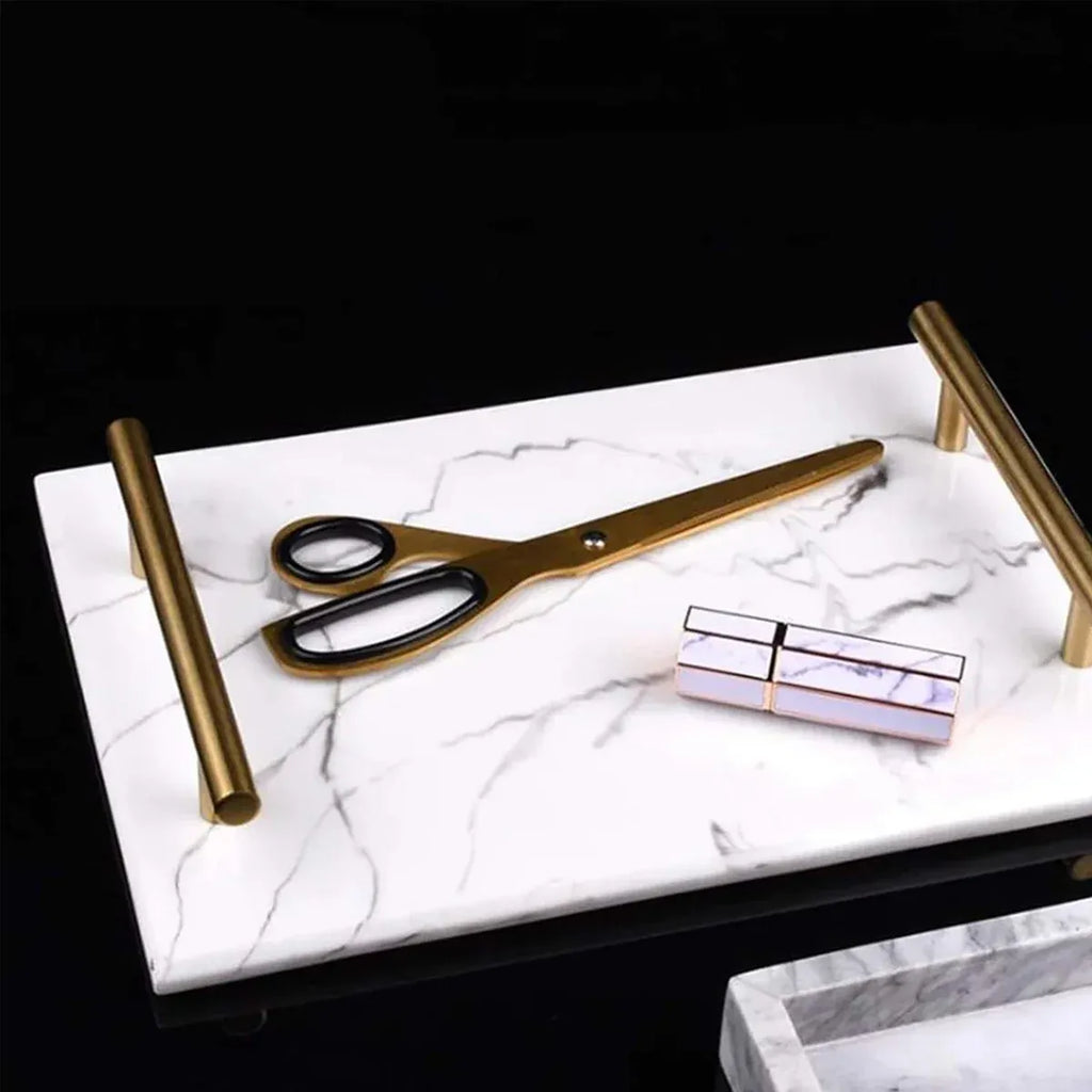 Natural Marble Display Tray, 30 x 20 cm