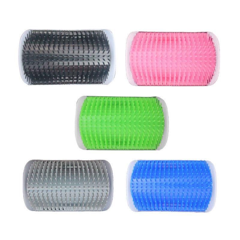 Pet Cat Self Massage Brush Comb Scratcher Wall Corner Self Groomer