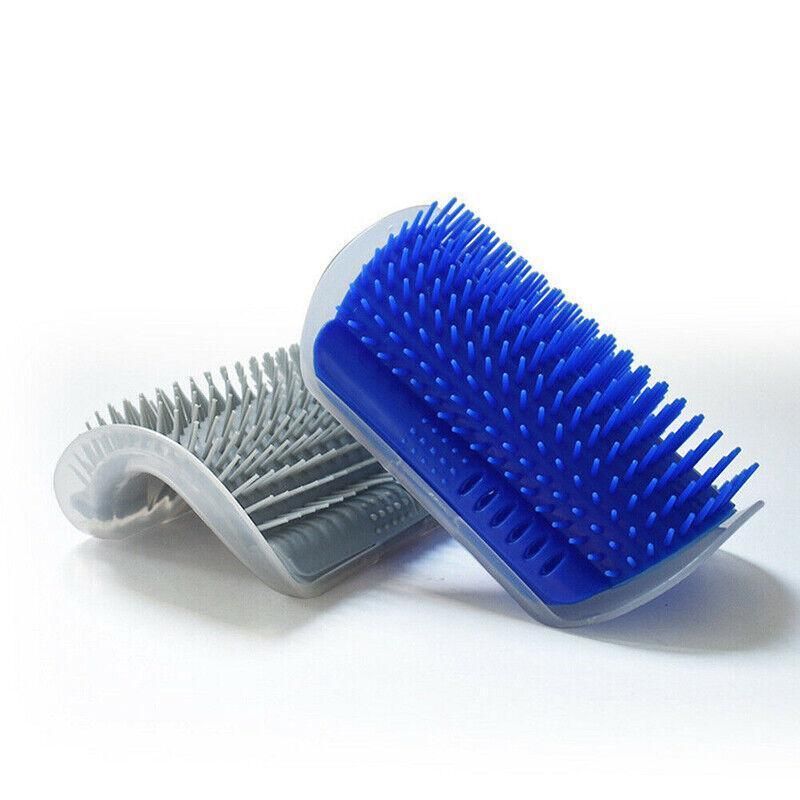 Pet Cat Self Massage Brush Comb Scratcher Wall Corner Self Groomer