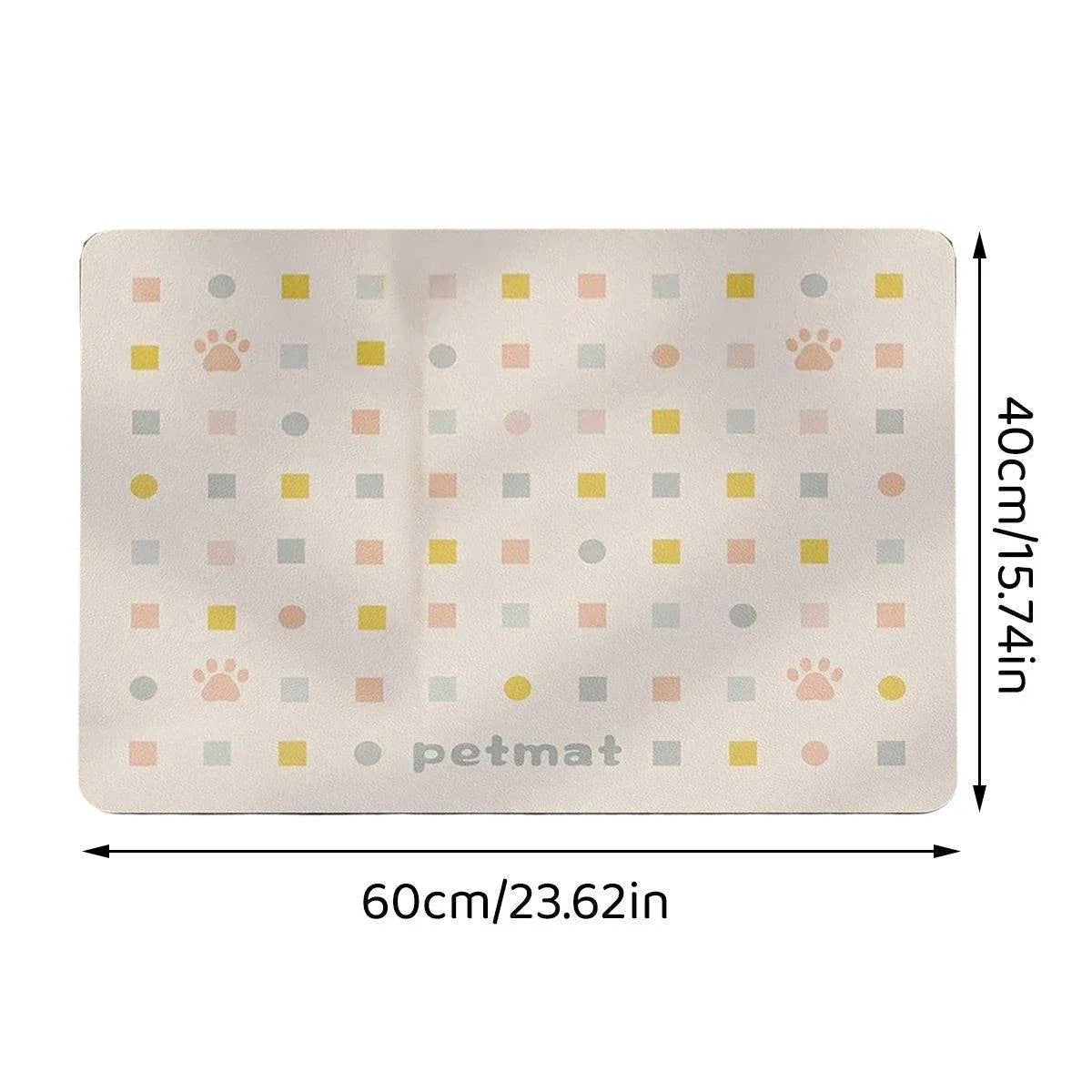 Pet Feeding Mat Dogs Cats Absorbent Non Slip Pet Placemat Waterproof