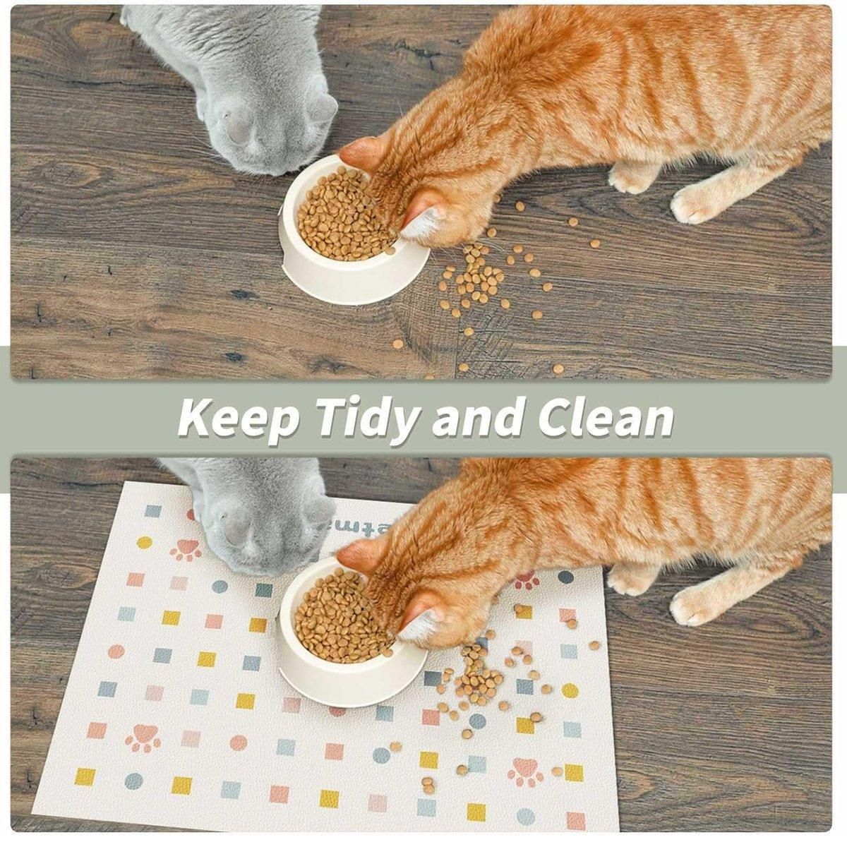 Pet Feeding Mat Dogs Cats Absorbent Non Slip Pet Placemat Waterproof