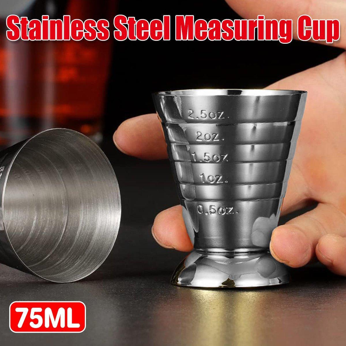 Stainless Steel Cocktail Jigger Measuring Cup, 75 ml