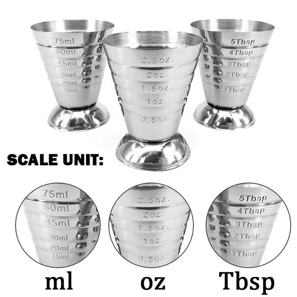 Stainless Steel Cocktail Jigger Measuring Cup, 75 ml
