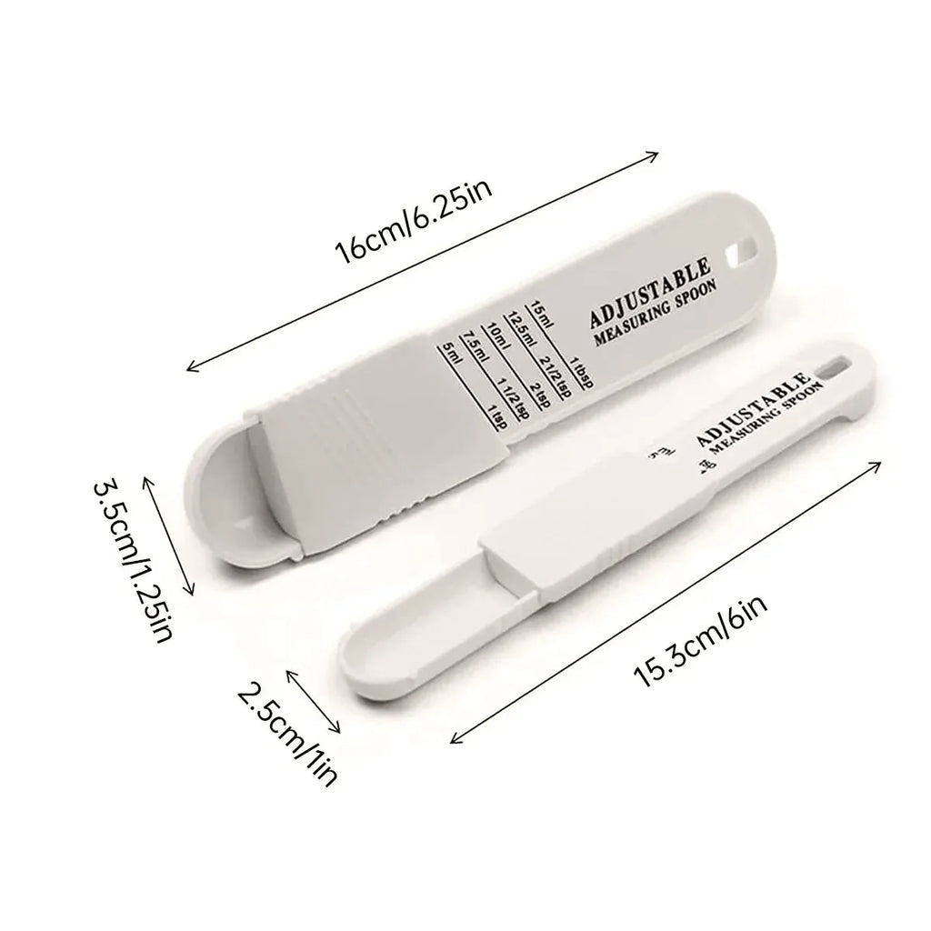 Adjustable Measuring Spoons, 5 to 15 ml, Set of 2