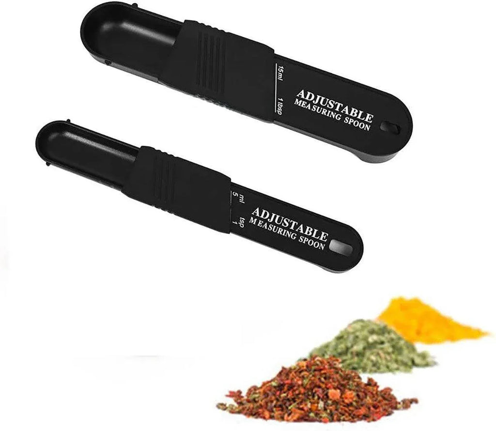 Adjustable Measuring Spoons, 5 to 15 ml, Set of 2