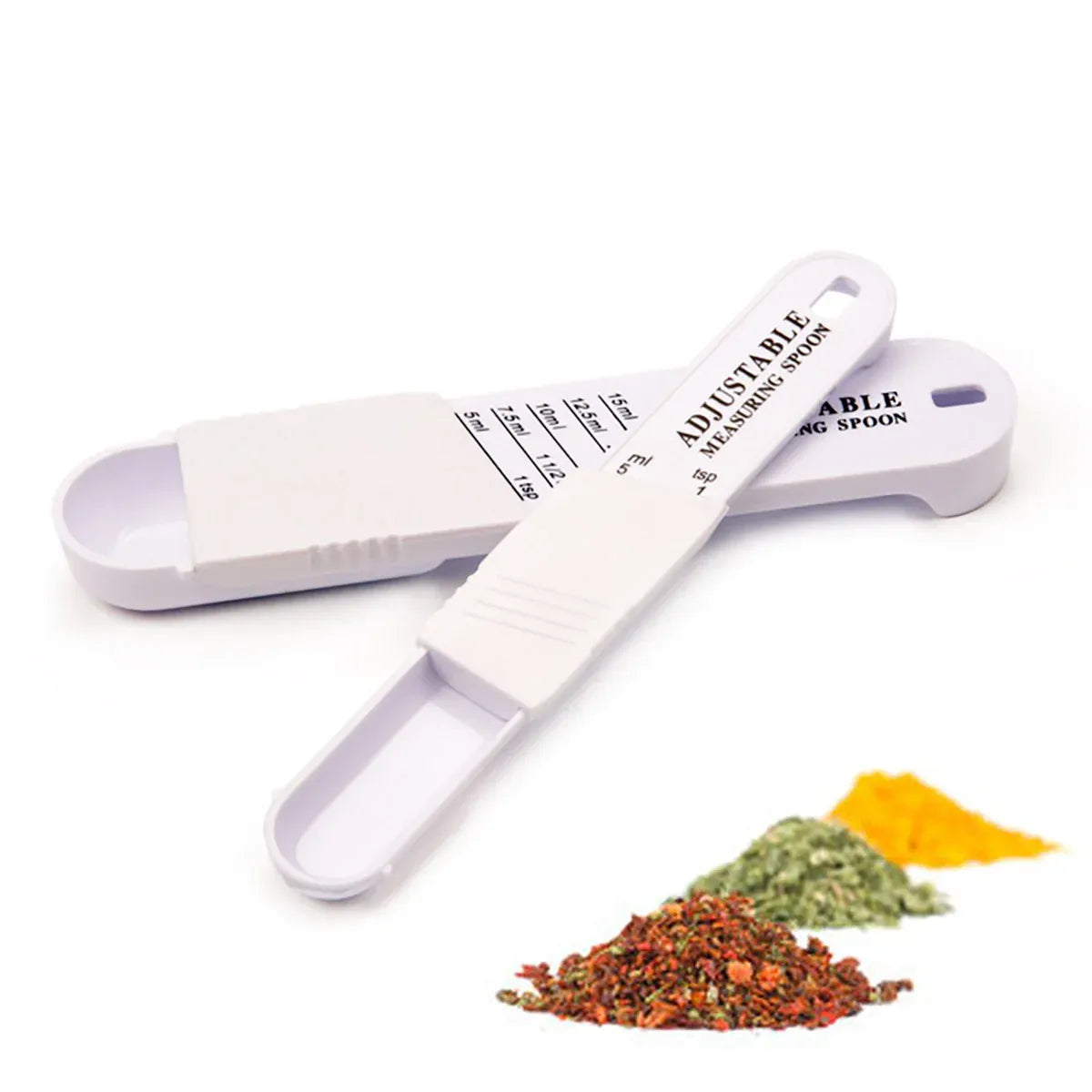 Adjustable Measuring Spoons, 5 to 15 ml, Set of 2