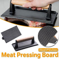 Cast Iron Meat Press Rectangular Grill BBQ Steak Press for Outdoor