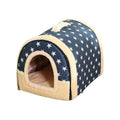 S Size Pet House Kennel Soft Igloo Beds Cave Cat Puppy Bed Warm