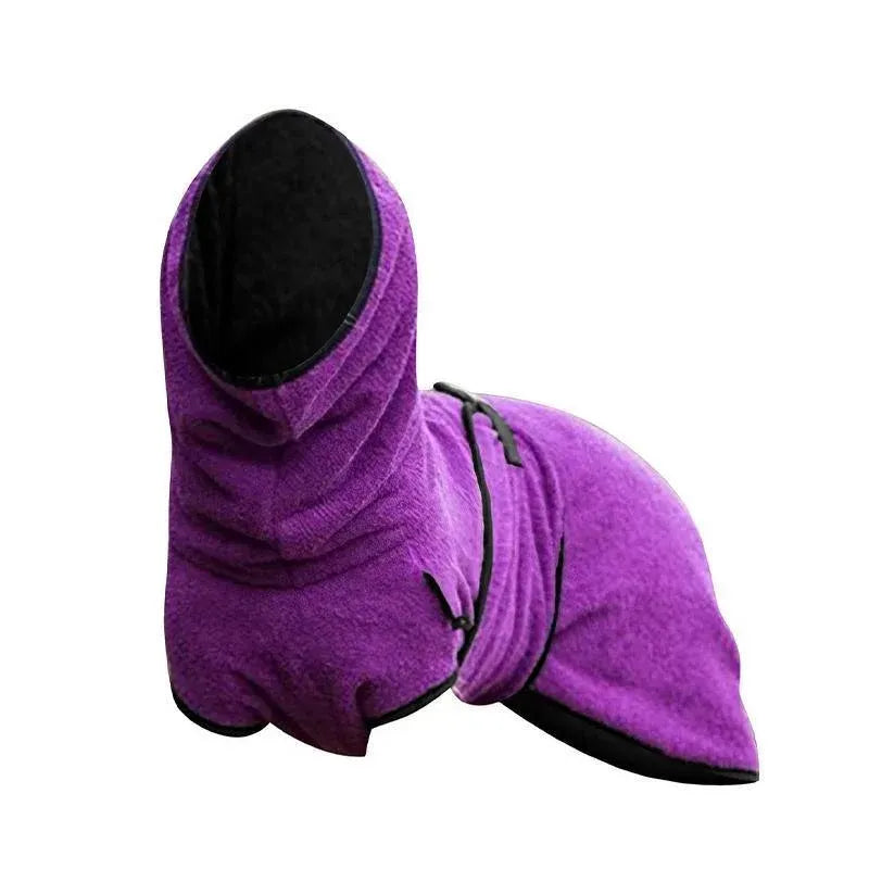 Dog Puppy HoodiesJacket Solid Coat Pet Winter Soft Warm Clothes S-5XL