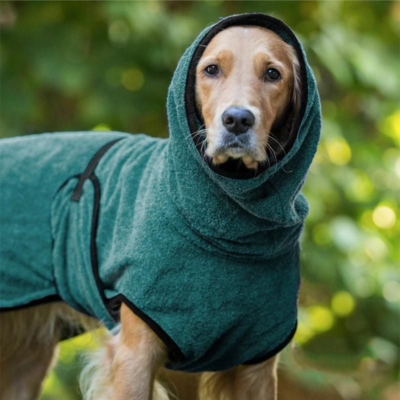 Dog Puppy HoodiesJacket Solid Coat Pet Winter Soft Warm Clothes S-5XL