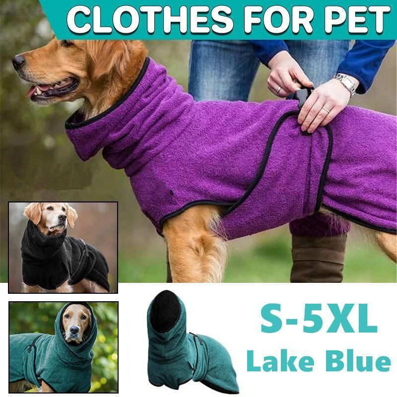Dog Puppy Hoodies Jacket Solid Coat Pet Winter Soft Warm Clothes