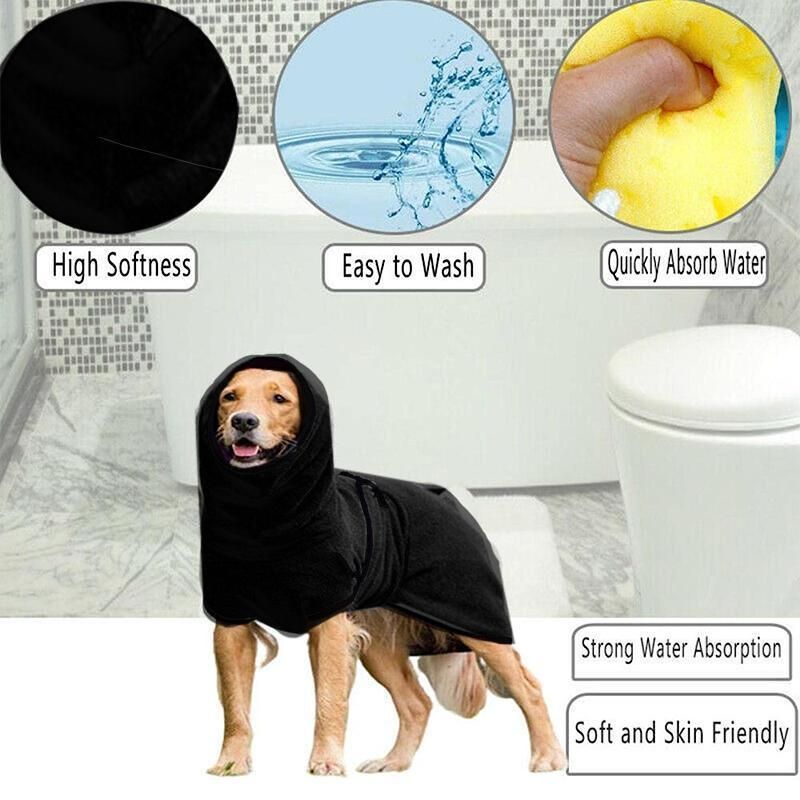 Dog Puppy Hoodies Jacket Solid Coat Pet Winter Soft Warm Clothes