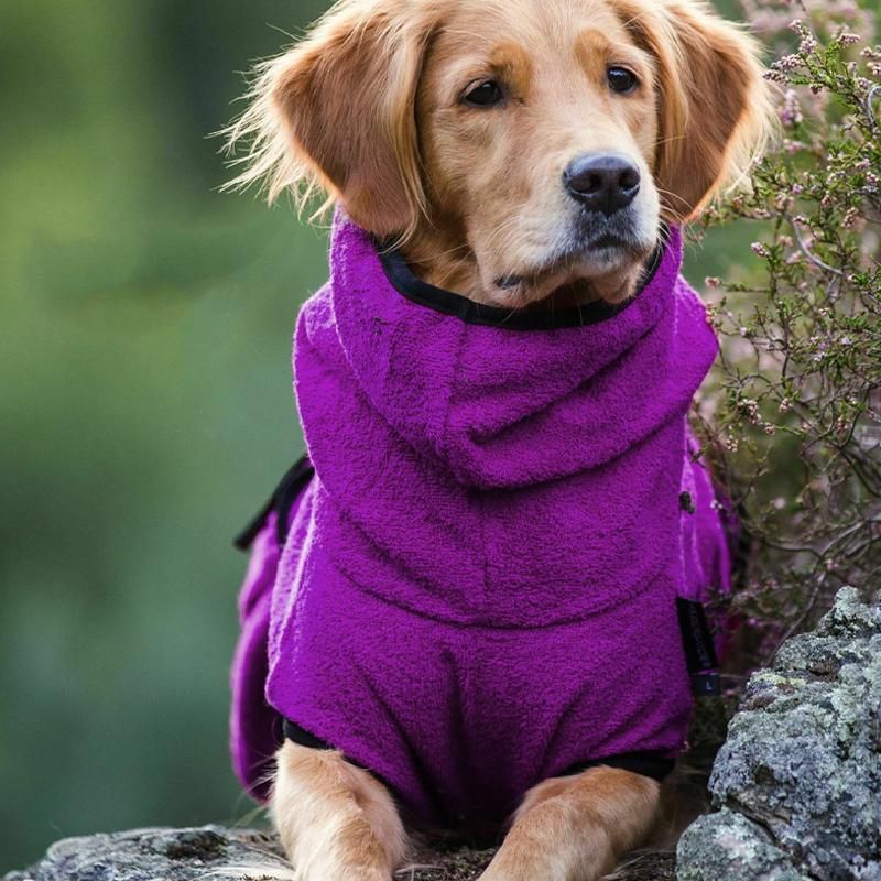 Dog Puppy Hoodies Jacket Solid Coat Pet Winter Soft Warm Clothes