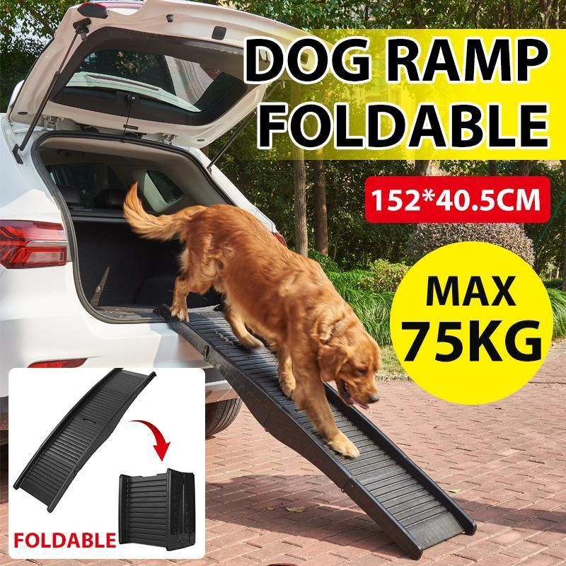 Foldable Dog Ramp, 75 kg Capacity, Black