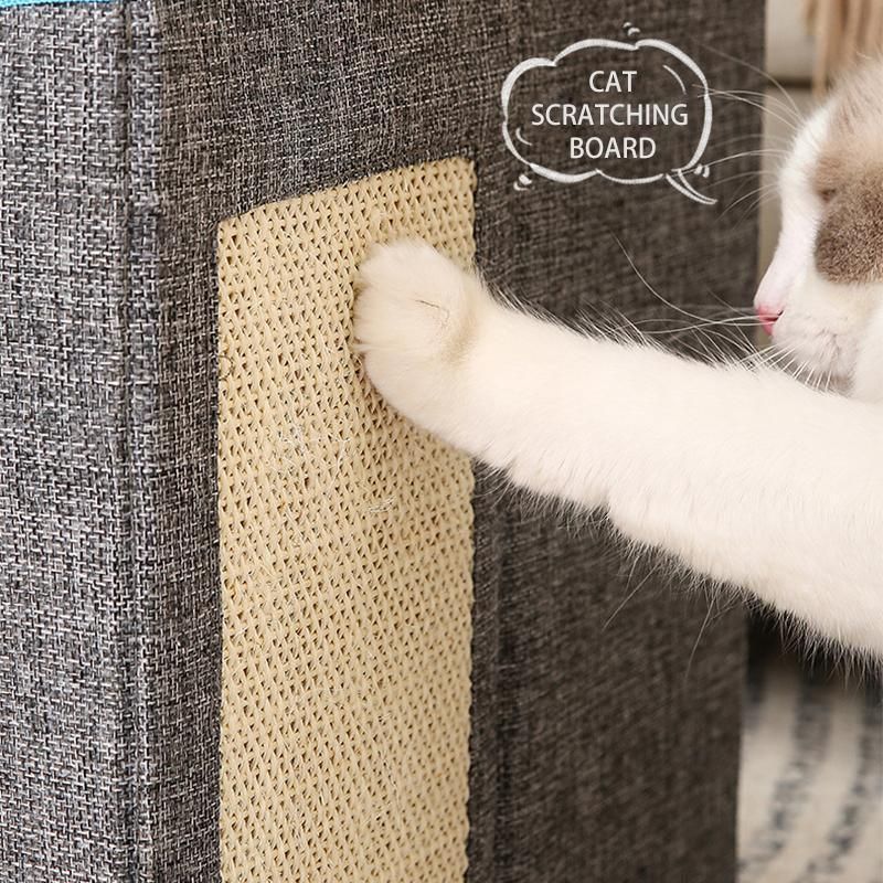 Foldable Pet Cat Calming Bed Hideaway Interactive House Nest