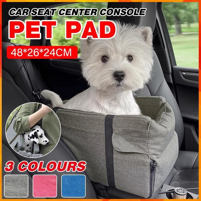 Car Pet Seat Auto Seat Center Console Dog Cat Nest Pad Removable Pet