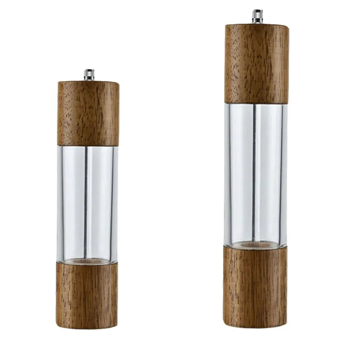 Wooden Salt and Pepper Mill with Adjustable Grind