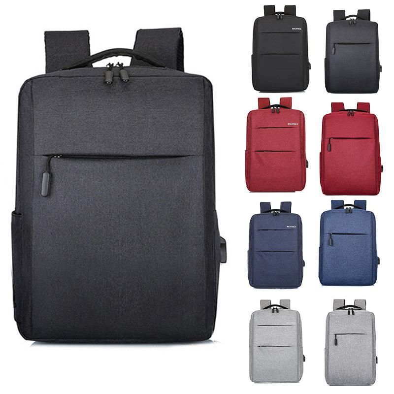 Oxford Fabric Laptop Backpack with External USB Port