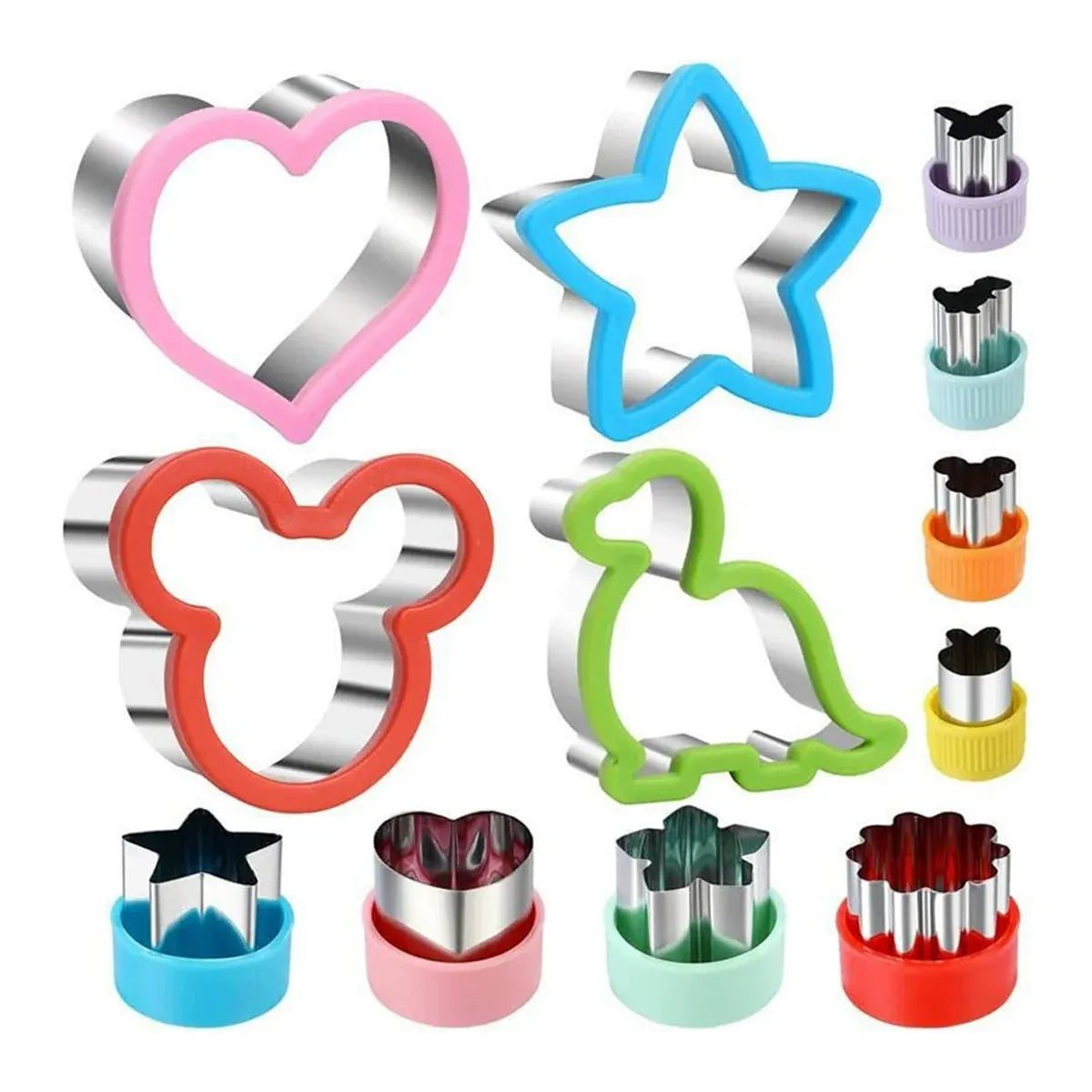 Cartoon Sandwich and Cookie Cutter Set, 12 Pieces