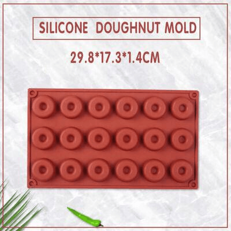 Silicone Mini Donut Mould, 18 Cavity