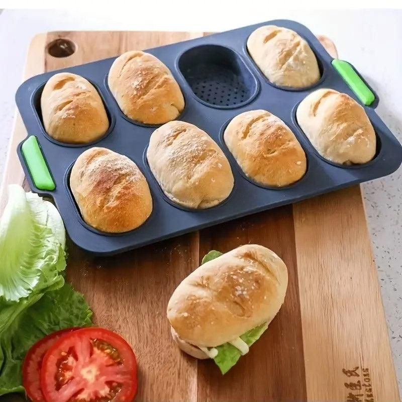 Silicone Oval Cake Mould, 8 Cavity