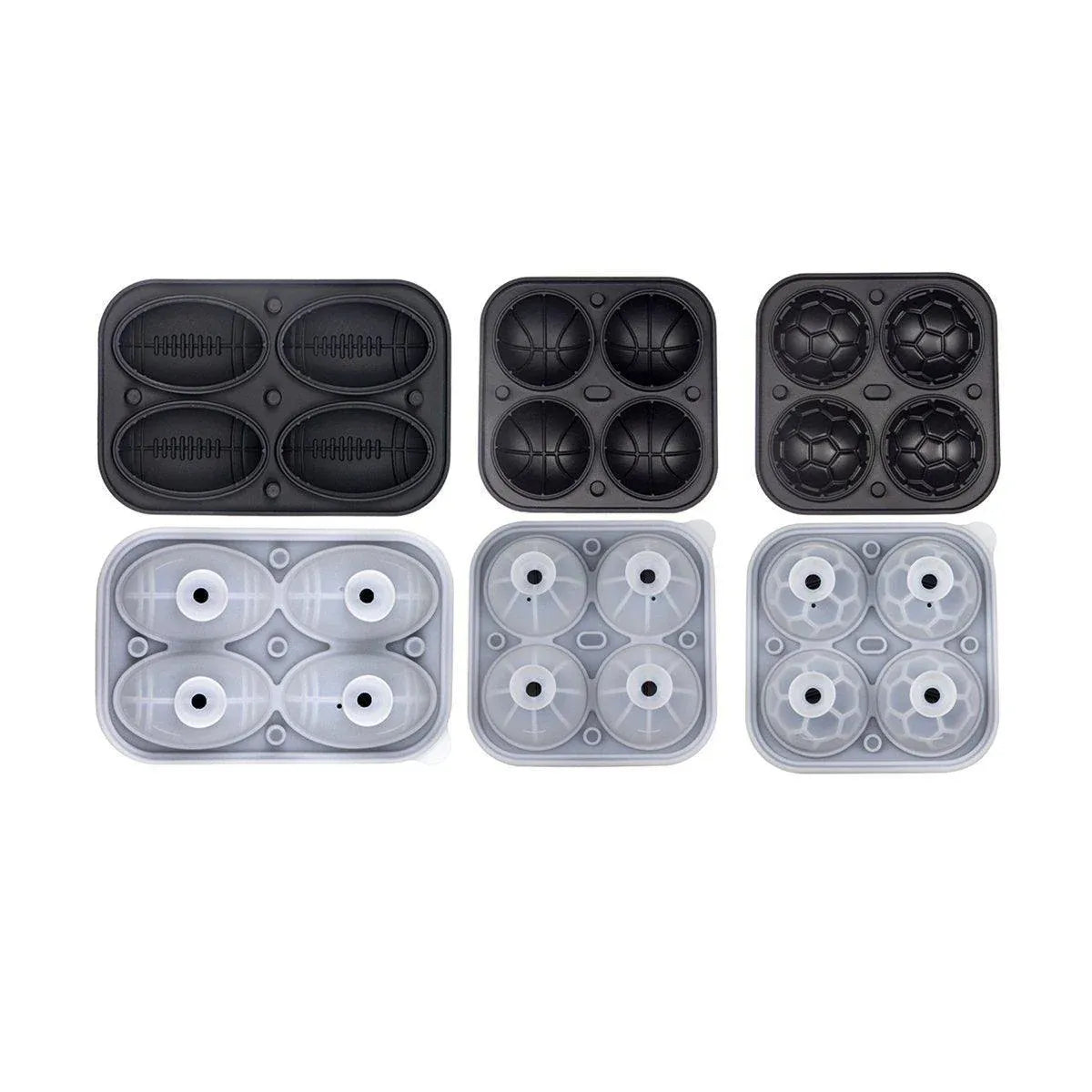 Silicone Soccer Ball Ice Mould with Lid