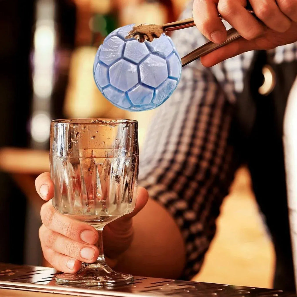 Silicone Rugby Ball Ice Mould with Lid