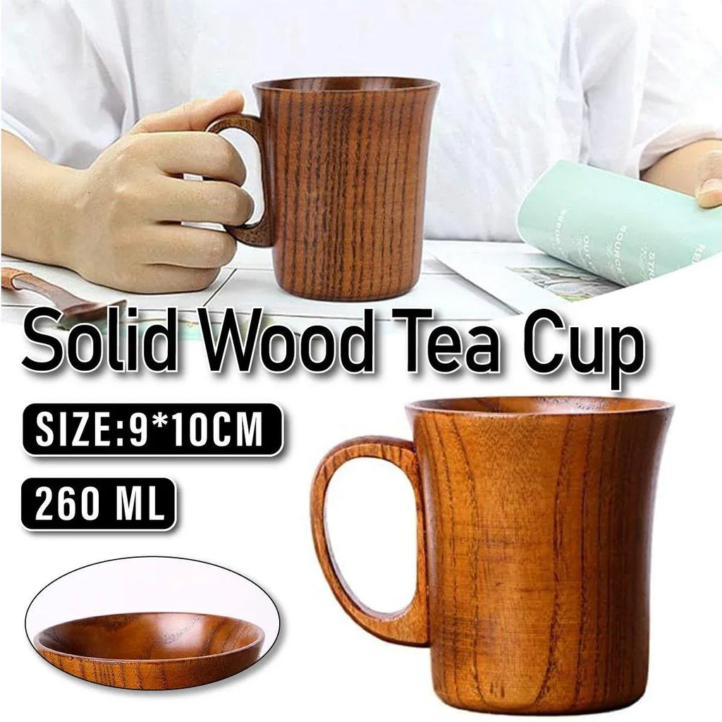 Solid Wood Tea and Coffee Cup, 260 ml