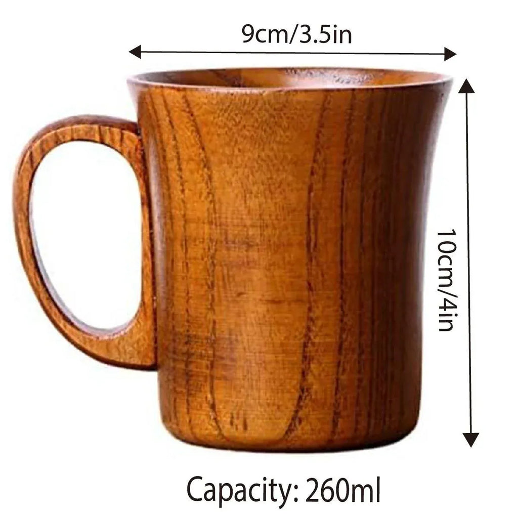Solid Wood Tea and Coffee Cup, 260 ml