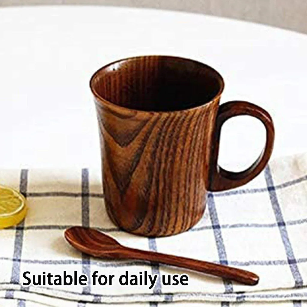 Solid Wood Tea and Coffee Cup, 260 ml