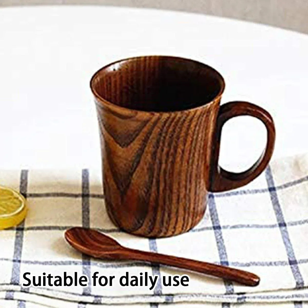 Solid Wood Tea and Coffee Cup, 260 ml