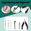 Stainless Steel Nail Clipper and Manicure Set with Case