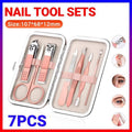7 Piece Stainless Steel Manicure and Pedicure Set with Case