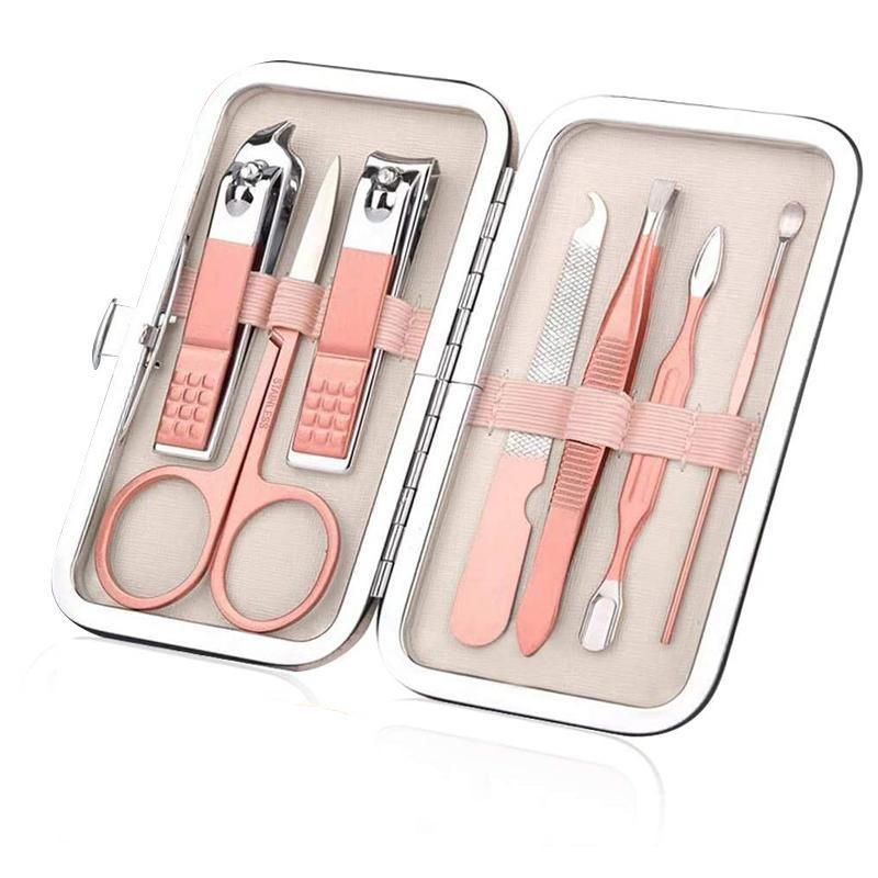 7 Piece Stainless Steel Manicure and Pedicure Set with Case