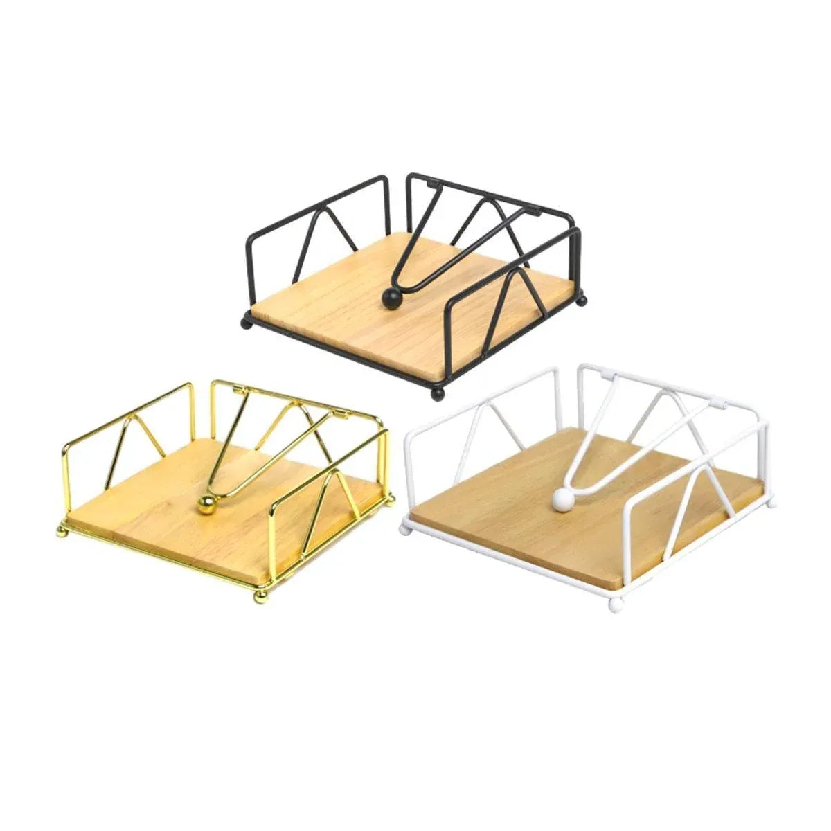 Steel Napkin Holder Serviette Rack Organiser Kitchen Serving Bar 3